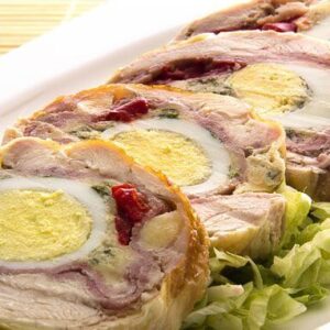 Arrollado de pollo